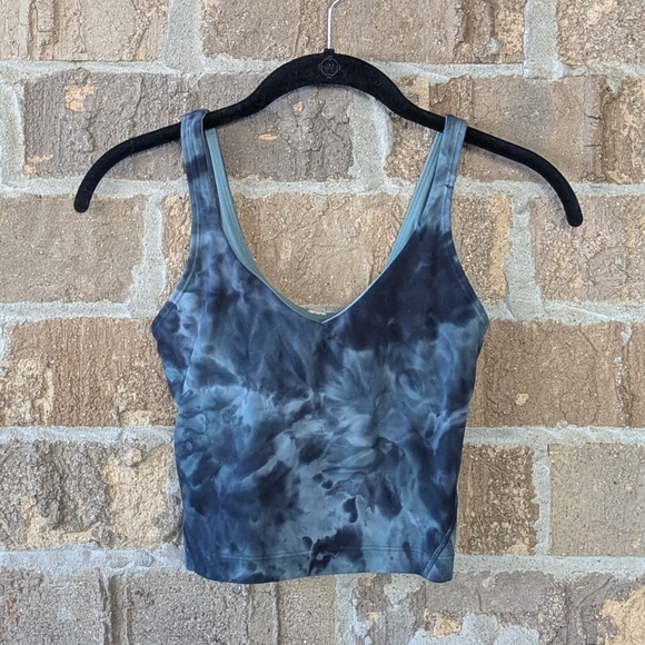 lululemon athletica Tops - Lululemon Align Tank Top Diamond Dye Silver Blue Tidewater Teal Graphite Grey 0